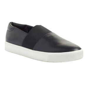 Vince Corbin Slip-On Leather Sneakers Womens 9.5 Black